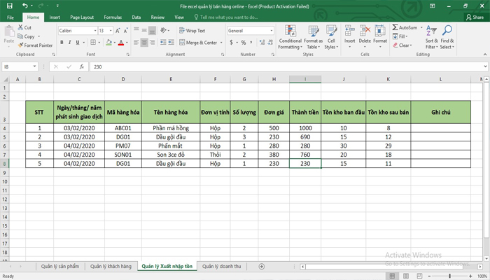 Tạo file Excel quản lý bán hàng sẽ mang lại lợi ích gì cho người bán?