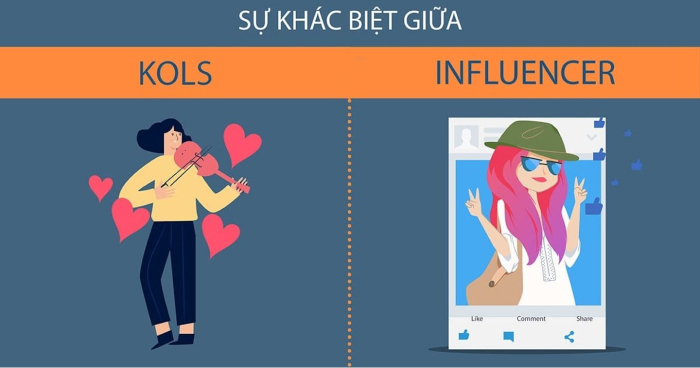 So sánh influencer và kol có gì khác nhau