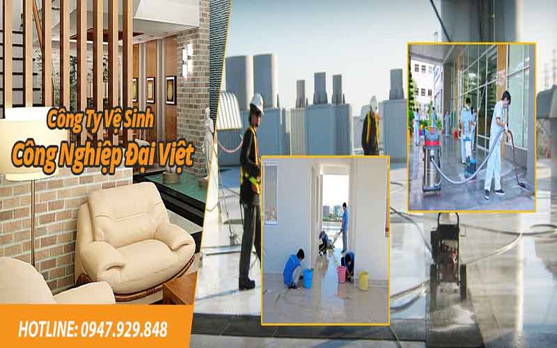 công ty vệ sinh kính tòa nhà cao tầng Đại Việt