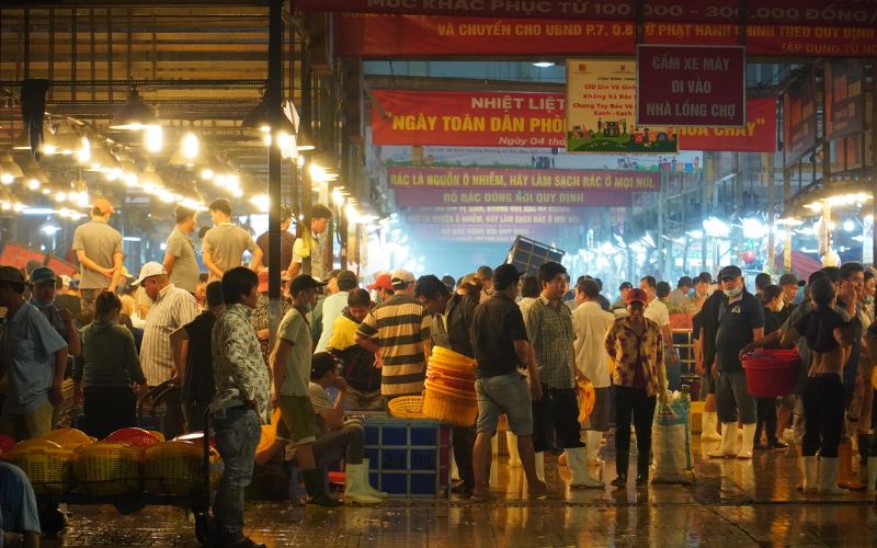 đến các chợ đầu mối